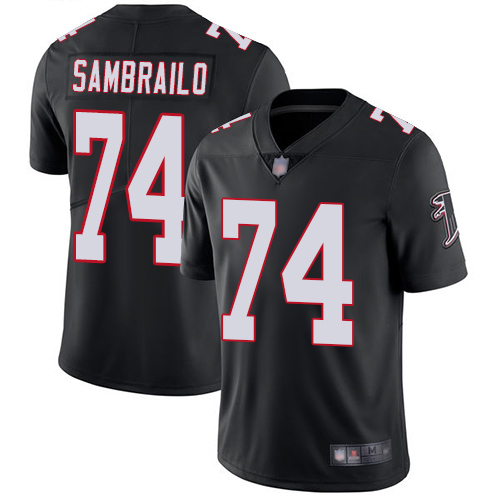 Atlanta Falcons Limited Black Men Ty Sambrailo Alternate Jersey NFL Football 74 Vapor Untouchable